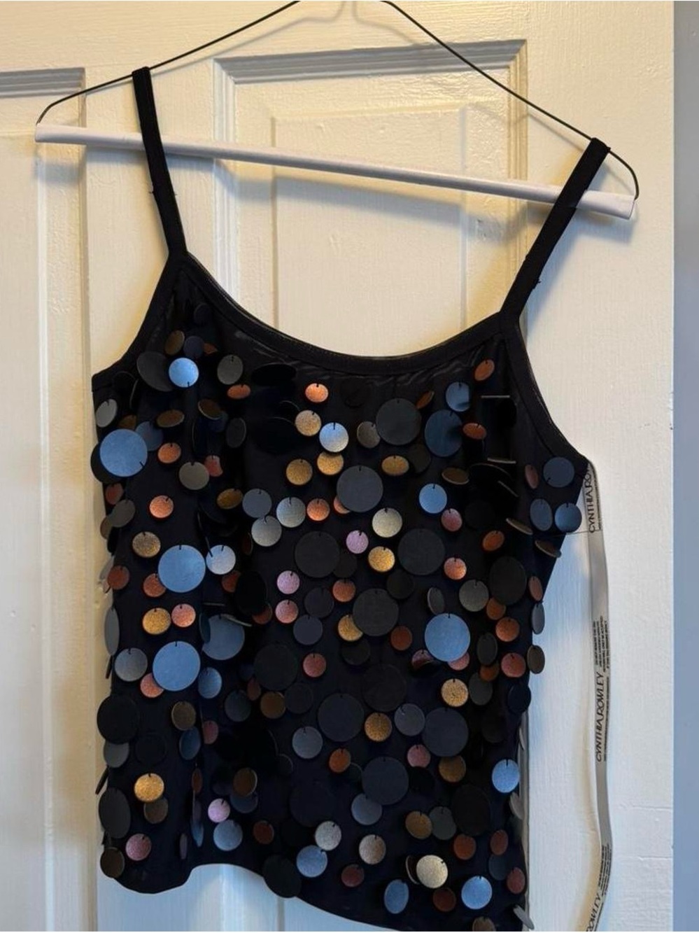 Cynthia Rowley Paola Paillette Cami NWT. - Picture 3 of 6